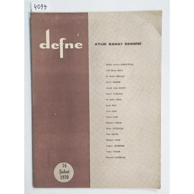 67 Temmuz 1969 - Defne Aylık Sanat Dergisi - Dergi