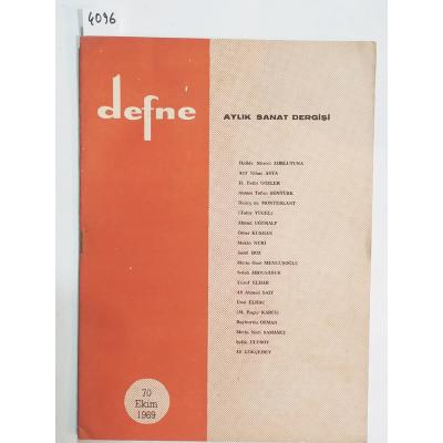 70 Ekim 1969 - Defne Aylık Sanat Dergisi - Dergi