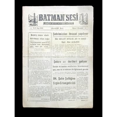 Batman Sesi Gazetesi - 1 Aralık 1967