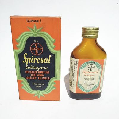 Bayer Spirosal Solüsyonu - Prospektüslü / Eski ilaç şişesi