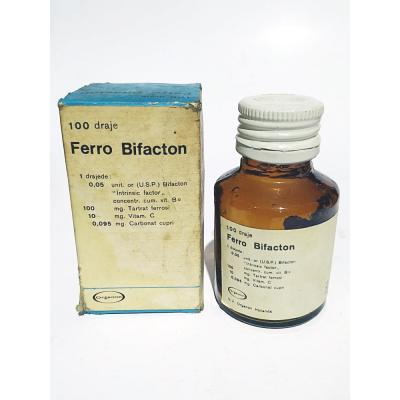 Ferro Bifacton - Organon ilaç / Eski ilaç şişesi