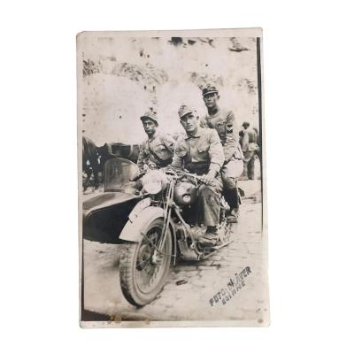 Foto Dilaver EDİRNE 1939 - Sepetli Motorsiklet Fotoğraf