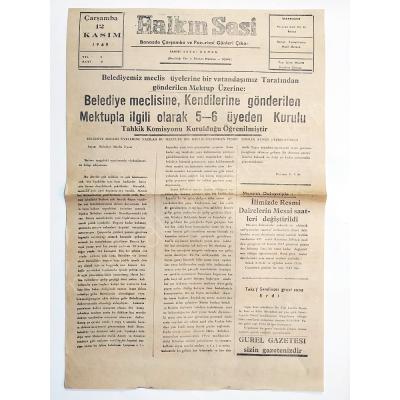 Halkın Sesi 12 Kasım 1969 UŞAK - Gazete