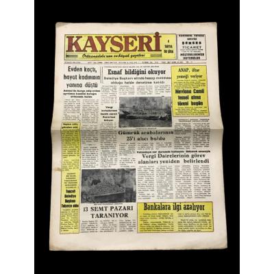 Kayseri Gazetesi - 30 Mayıs 1986