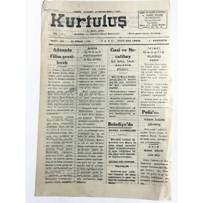 Manisa Kurtuluş Gazetesi 28 Nisan 1942  