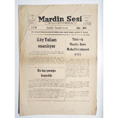 Mardin Sesi gazetesi 3 Mayıs 1988 - Eski Gazete