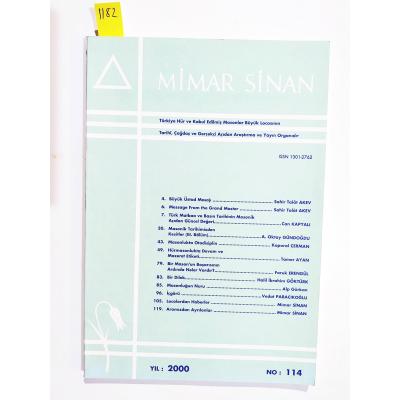Mimar Sinan Dergisi - Sayı: 114