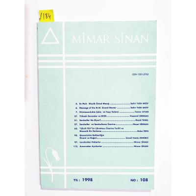 Mimar Sinan Dergisi - Sayı: 108