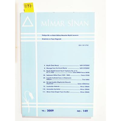 Mimar Sinan Dergisi - Sayı: 149