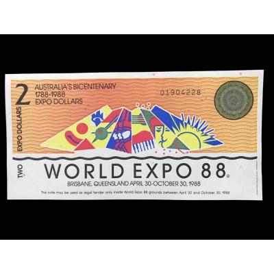 World Expo 88 Avusturalya - 5 Expo Dollars / Reklam parası