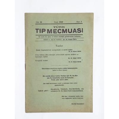 Türk Tıp Mecmuası Sayı:1 / 1949