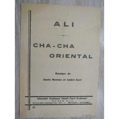 Ali Cha cha oriental  - Nota