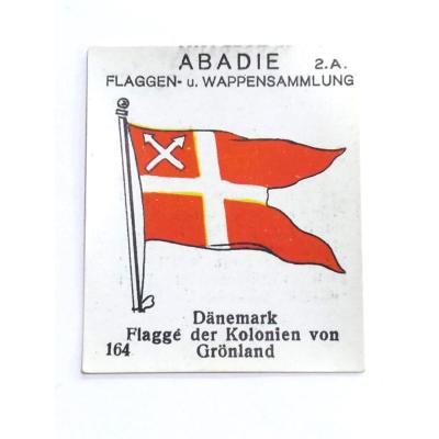 Danemark Flagge der Kolonien von Grönland - Abadie Flaggen Wappensammlung 