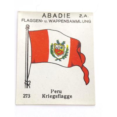 Peru Kriegsflagge - Abadie Flaggen Wappensammlung 