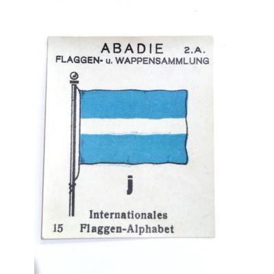 J / Internationales Flaggen - Alphabet - Abadie Flaggen Wappensammlung 