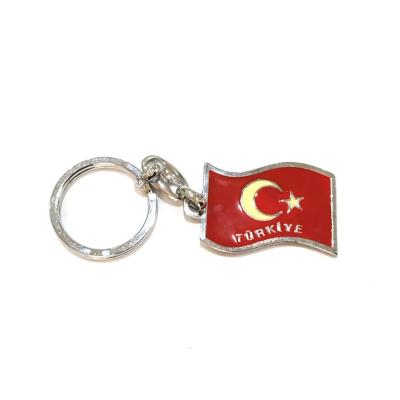 Türkiye yazılı Bayrak - Anahtarlık