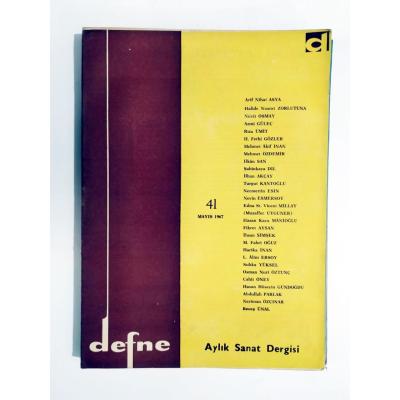Defne Haftalık Sanat Dergisi / Sayı:41 / Mayıs 1967 - Dergi
