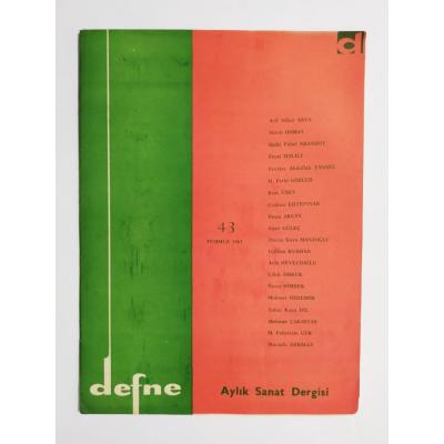 Defne Haftalık Sanat Dergisi / Sayı:43 Temmmuz 1967 - Dergi