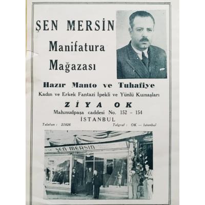 Şen Mersin Manifatura mağazası / Dergi, gazete reklamı - Efemera
