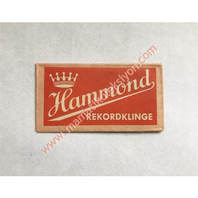Hammond Rekordklinge - Jilet Eski Jilet,Old Blade,Razor