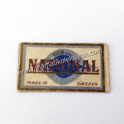 National Made in Sweden 0,08 - Jilet Eski Jilet,Old Blade,Razor