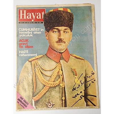 Atatürk kapaklı Hayat dergisi, 18 Mayıs 1981 - Kitap