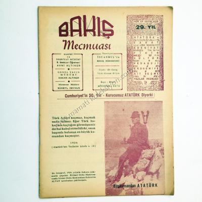 Bakış mecmuası Atatürk kapaklı Sayı : 356 - Ağustos 1973 - Kitap
