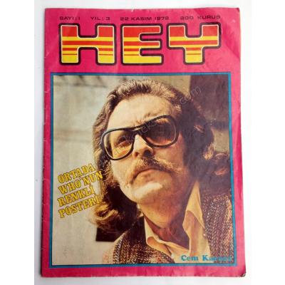 Hey Dergisi Sayı : 1 Kasım 1972 Cem KARACA, Altan ERBULAK - Kitap