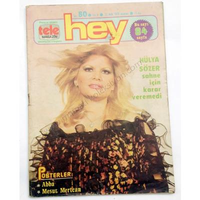 Hey Dergisi Sayı : 50 Ekim 1979 Hülya SÖZER - Kitap