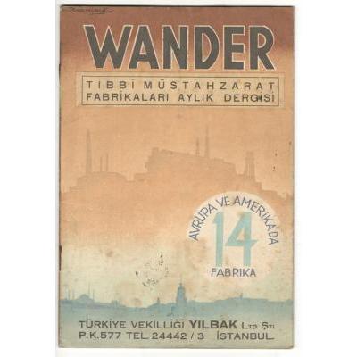 Wander Tıbbi Müstahzarat Fabrikaları Aylık Dergisi - Kitap