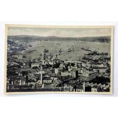 İstanbul umum liman - kartpostal