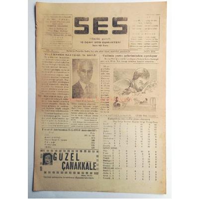 Aydın Ses gazetesi, 10 Ocak 1959 - Efemera