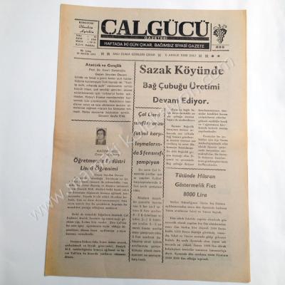 Çalgücü gazetesi, 6 Aralık 1988 Denizli, Çal - Efemera