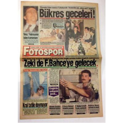 Fotospor gazetesi - 19 Haziran 1991 - Efemera