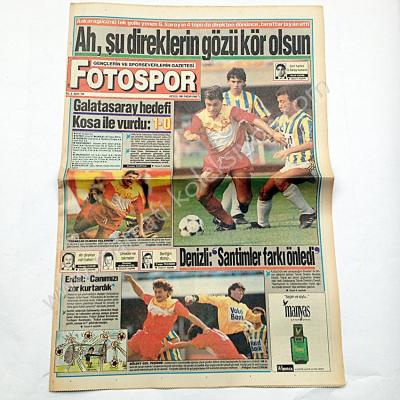 Fotospor gazetesi, 8 Eylül 1991 - Efemera