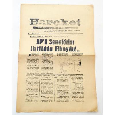 İZMİR, Hareket gazetesi - 6 Şubat 1970 - Efemera