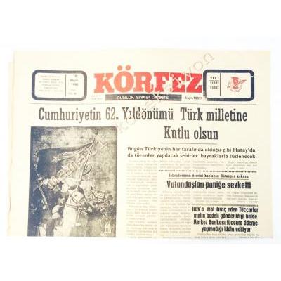 Körfez  gazetesi - 29 Ekim 1985 29 Ekim - Efemera