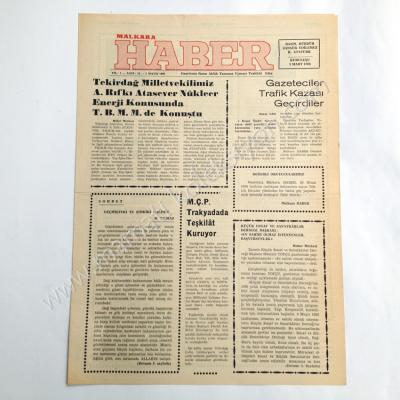 Malkara Haber gazetesi, 5 Mayıs 1986, Sayı:10 - Efemera
