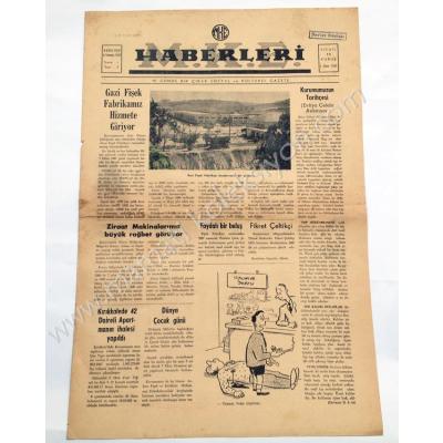 MKE haberler gazetesi, 4 Temmuz 1957 Sayı:3 - Efemera
