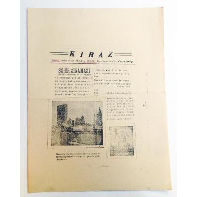 Ödemiş Kiraz gazetesi, 13 Kasım 1951 - Efemera