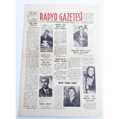 Radyo gazetesi, 22 Ocak 1958 - Efemera
