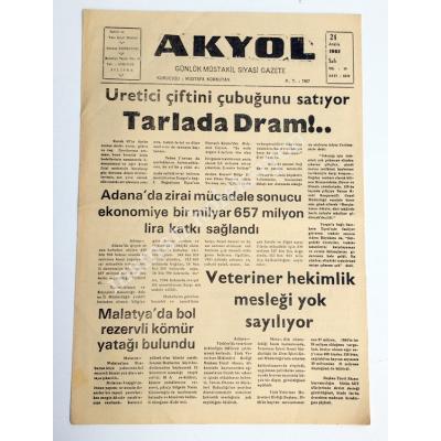 SİLİFKE, Akyol gazetesi, 24 Aralık 1985 - Efemera
