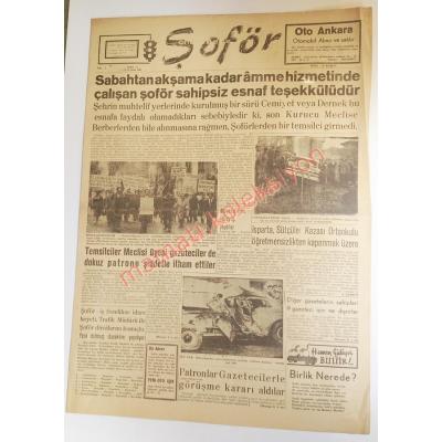 Şoför gazetesi, Sayı:8 - 13 Ocak 1961 - Efemera