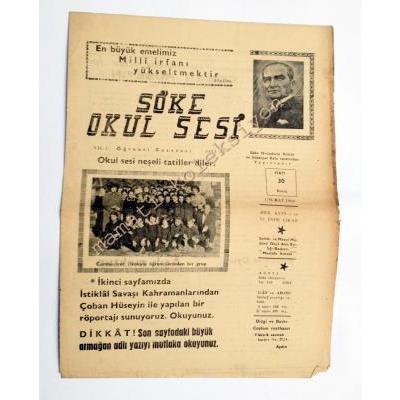 Söke Okul Sesi gazetesi, 1 Şubat 1960 - Efemera