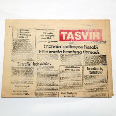 Tasvir gazetesi, 5 Ocak 1989 - Efemera