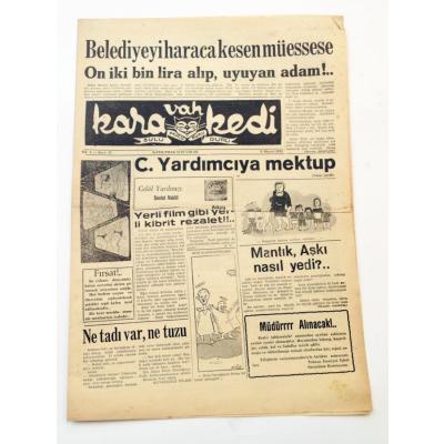 Vah Kara Kedi gazetesi - 9 Mayıs 1953 - Sayı:35 - Efemera