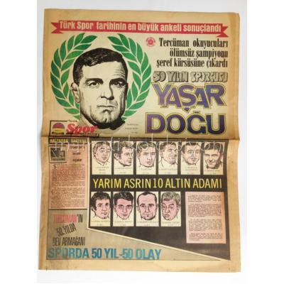 Yaşar DOĞU 50 yılın sporcusu, İnci spor gazetesi - Efemera