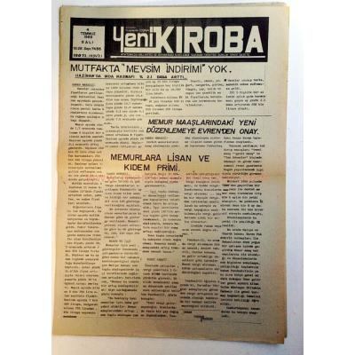Yeni Kıroba gazetesi, 4 Temmuz 1989 Aydın - Efemera