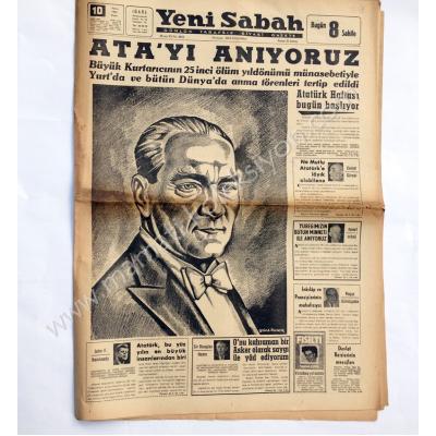 Yeni Sabah gazetesi, 10 Kasım 1963 10 Kasım gazeteleri - Efemera