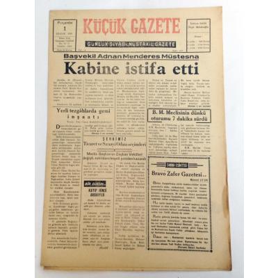 ZONGULDAK, Küçük gazete, 1 Aralık 1955 - Efemera